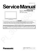 Panasonic TX-PR42UT30 Service Manual preview