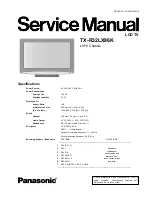 Предварительный просмотр 1 страницы Panasonic TX-R32LX86K Service Manual