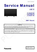 Panasonic TX Series Service Manual preview