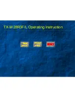 Предварительный просмотр 1 страницы Panasonic TX-W28R3F Operating Instructions Manual