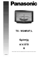 Предварительный просмотр 2 страницы Panasonic TX-W28R3F Operating Instructions Manual