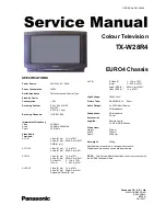 Предварительный просмотр 3 страницы Panasonic TX-W28R4 Service Manual