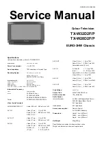 Preview for 2 page of Panasonic TX-W32D2F/P Service Manual