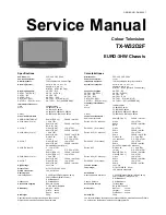 Preview for 2 page of Panasonic TX-W32D2F Service Manual