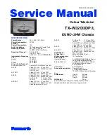 Panasonic TX-W32D3DP/L Service Manual preview