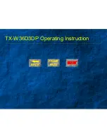 Preview for 1 page of Panasonic TX-W36D3DP Operating Instruction