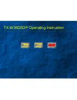 Panasonic TX-W36D3DP Operating	 Instruction preview