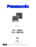 Panasonic TX14BTB Operating Instructions Manual preview