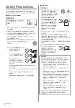 Предварительный просмотр 4 страницы Panasonic TX50DX800E Operating Instructions Manual