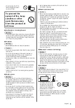 Предварительный просмотр 5 страницы Panasonic TX50DX800E Operating Instructions Manual