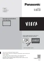 Preview for 1 page of Panasonic TX55CR730E Operating Instructions Manual