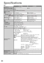 Preview for 94 page of Panasonic TXL32D25E Operating Instructions Manual