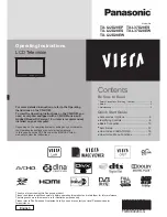 Preview for 1 page of Panasonic TXL32D28EP Operating Instructions Manual