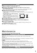 Предварительный просмотр 5 страницы Panasonic TXL32G20E Operating Instructions Manual