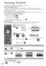 Предварительный просмотр 22 страницы Panasonic TXL32G20E Operating Instructions Manual