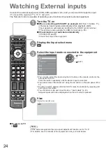 Предварительный просмотр 24 страницы Panasonic TXL32G20E Operating Instructions Manual