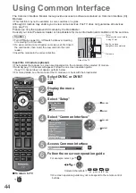 Предварительный просмотр 44 страницы Panasonic TXL32G20E Operating Instructions Manual