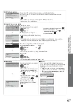 Предварительный просмотр 67 страницы Panasonic TXL32G20E Operating Instructions Manual