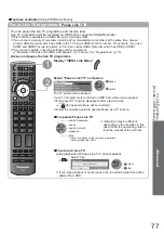 Предварительный просмотр 77 страницы Panasonic TXL32G20E Operating Instructions Manual