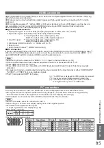 Предварительный просмотр 85 страницы Panasonic TXL32G20E Operating Instructions Manual