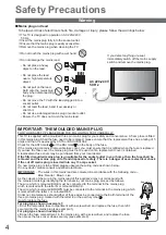 Предварительный просмотр 4 страницы Panasonic TXL32S20BA Operating Instructions Manual