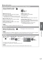 Предварительный просмотр 17 страницы Panasonic TXL32S20BA Operating Instructions Manual