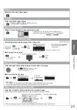 Предварительный просмотр 23 страницы Panasonic TXL32S20BA Operating Instructions Manual