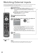 Предварительный просмотр 24 страницы Panasonic TXL32S20BA Operating Instructions Manual