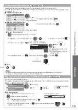 Предварительный просмотр 39 страницы Panasonic TXL32S20BA Operating Instructions Manual