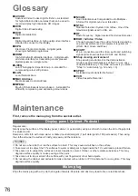 Предварительный просмотр 76 страницы Panasonic TXL32S20BA Operating Instructions Manual