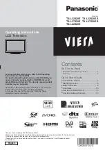 Preview for 1 page of Panasonic TXL32S20ES Operating Instructions Manual