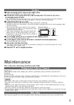 Предварительный просмотр 5 страницы Panasonic TXL32U2E Operating Instructions Manual