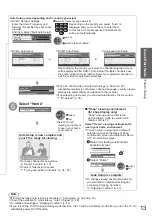 Preview for 13 page of Panasonic TXL32U2E Operating Instructions Manual