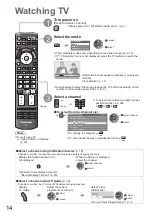 Предварительный просмотр 14 страницы Panasonic TXL32U2E Operating Instructions Manual