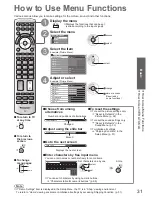 Предварительный просмотр 31 страницы Panasonic TXL37V20B Operating Instructions Manual