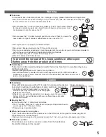 Preview for 5 page of Panasonic TXL42D25 Operating Instructions Manual