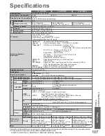 Preview for 107 page of Panasonic TXL42D25 Operating Instructions Manual