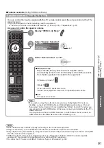 Preview for 91 page of Panasonic TXP42VT20E Operating Instructions Manual