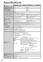 Preview for 102 page of Panasonic TXP42VT20E Operating Instructions Manual