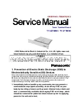 Предварительный просмотр 1 страницы Panasonic TY-37TM5H Service Manual