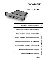 Preview for 1 page of Panasonic TY-42TM4Z Installation Manual