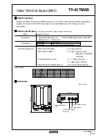 Panasonic TY-42TM6B - Monitor Terminal Expansion Board Dimensions preview