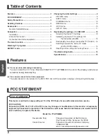 Preview for 2 page of Panasonic TY-42TM6MA Operating Instructions Manual