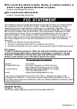 Preview for 3 page of Panasonic TY-CC10W Operating Instructions Manual
