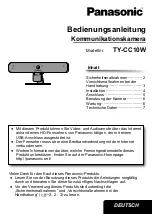 Preview for 63 page of Panasonic TY-CC10W Operating Instructions Manual