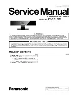 Preview for 1 page of Panasonic TY-CC10W Service Manual