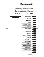 Panasonic TY-CC20W Operating Instructions Manual предпросмотр