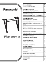 Panasonic TY-CE103PS10 Installation Instructions Manual preview