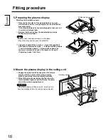 Предварительный просмотр 16 страницы Panasonic TY-CE42PS20 Installation Instructions Manual