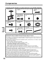 Предварительный просмотр 48 страницы Panasonic TY-CE42PS20 Installation Instructions Manual